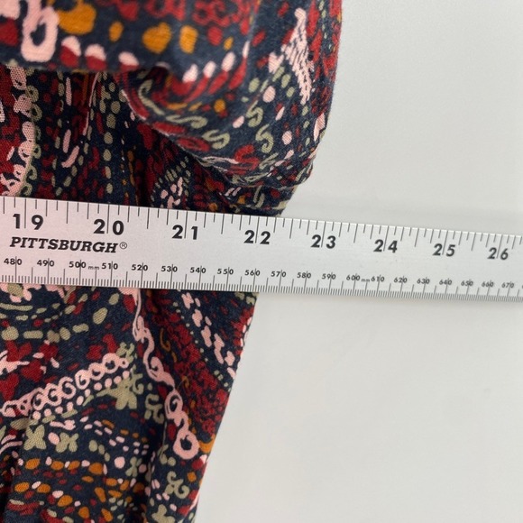 Knox Rose Dress Long Sleeve Sz‎ XL Paisley Print Midi Boho Bohemian Peasant - Picture 5 of 13